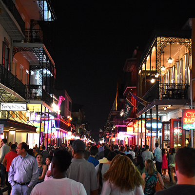 Bourbon Street at Night